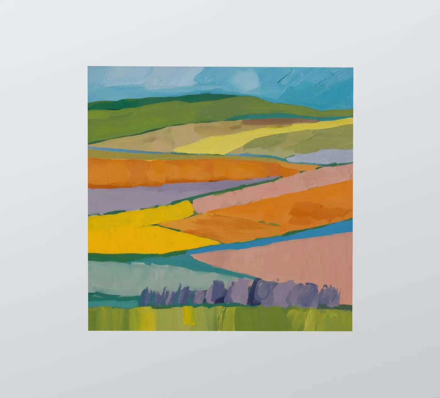 Patchwork Field Dreams Sticker von Mystic Grain