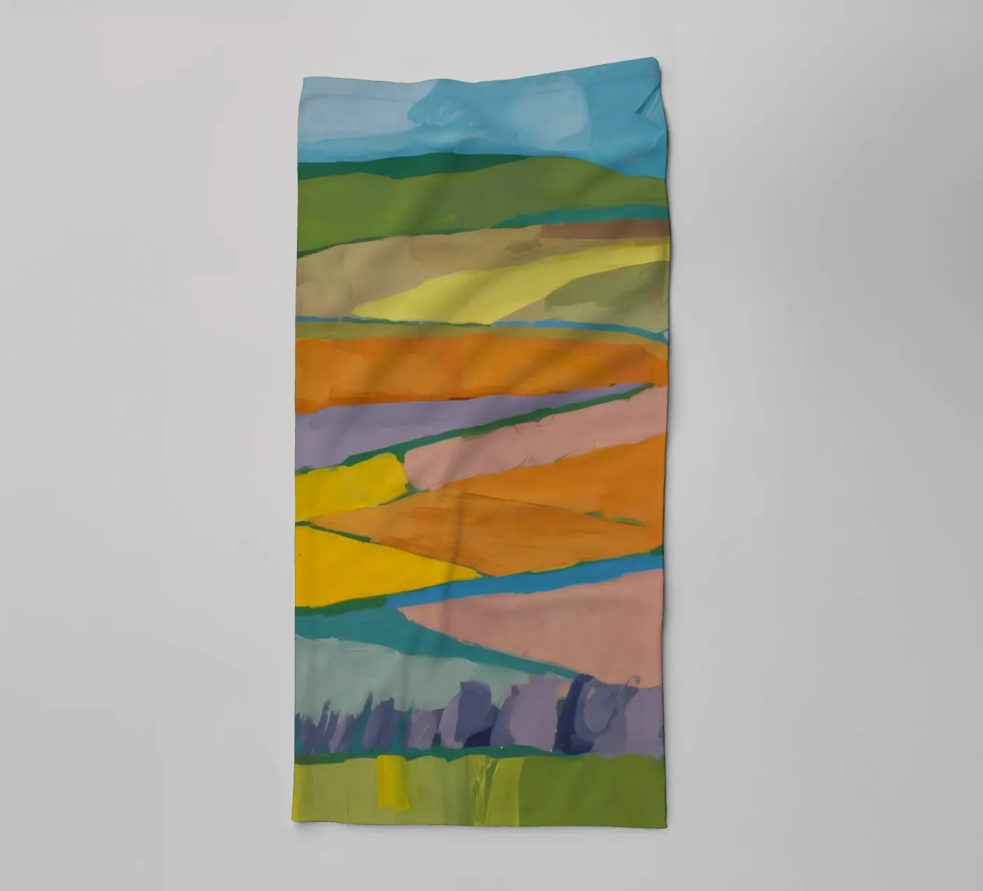 Campi da sogno patchwork asciugamano da bagno da Mystic Grain