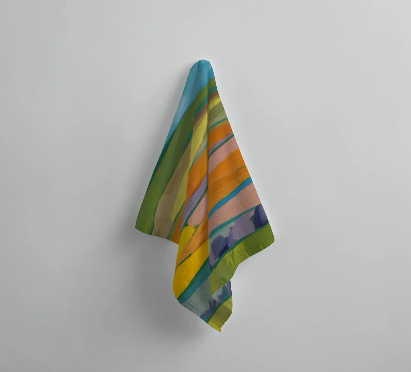 Campi da sogno patchwork asciugamano da bagno da Mystic Grain