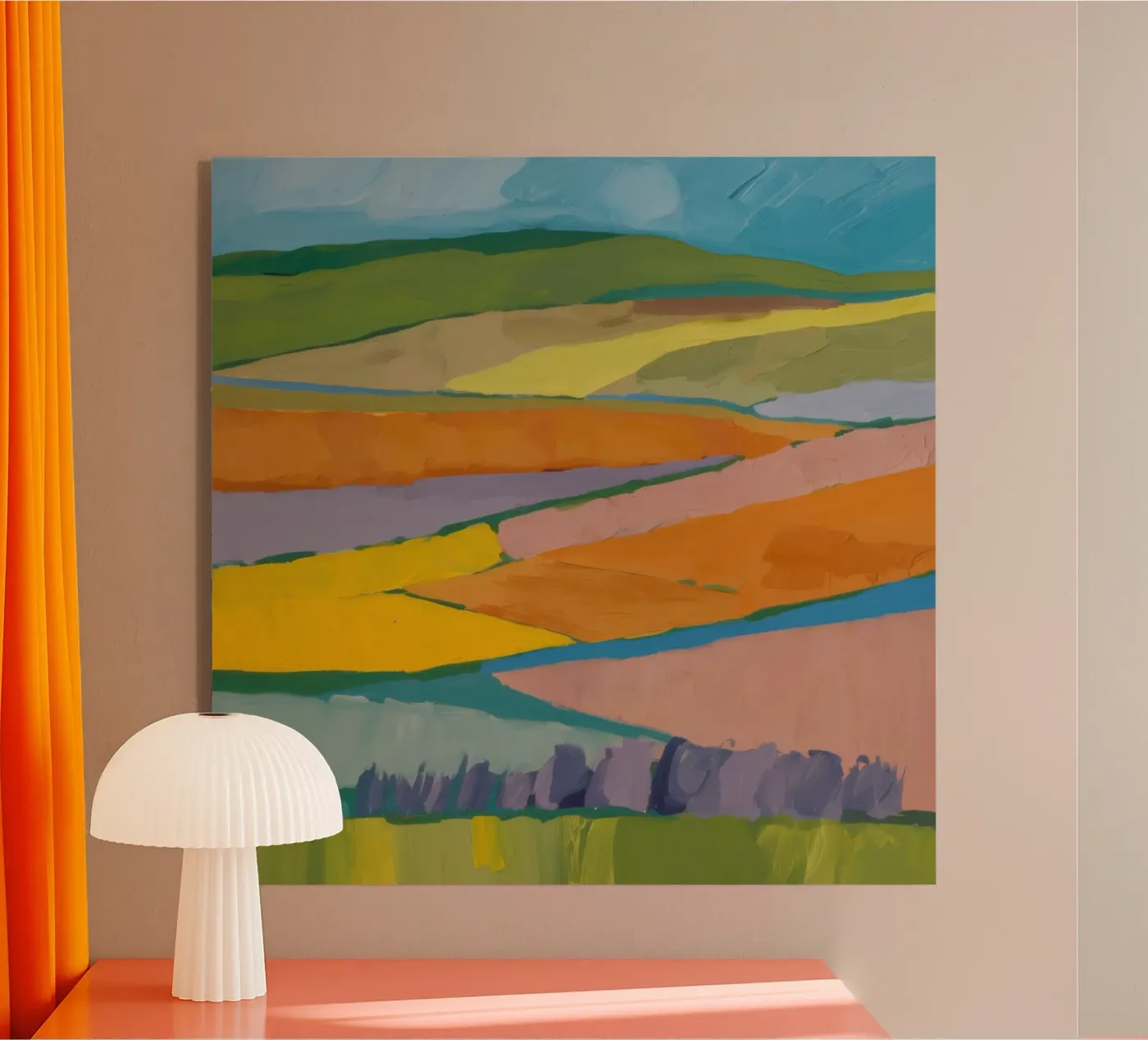 Patchwork Field Dreams acryl van Mystic Grain