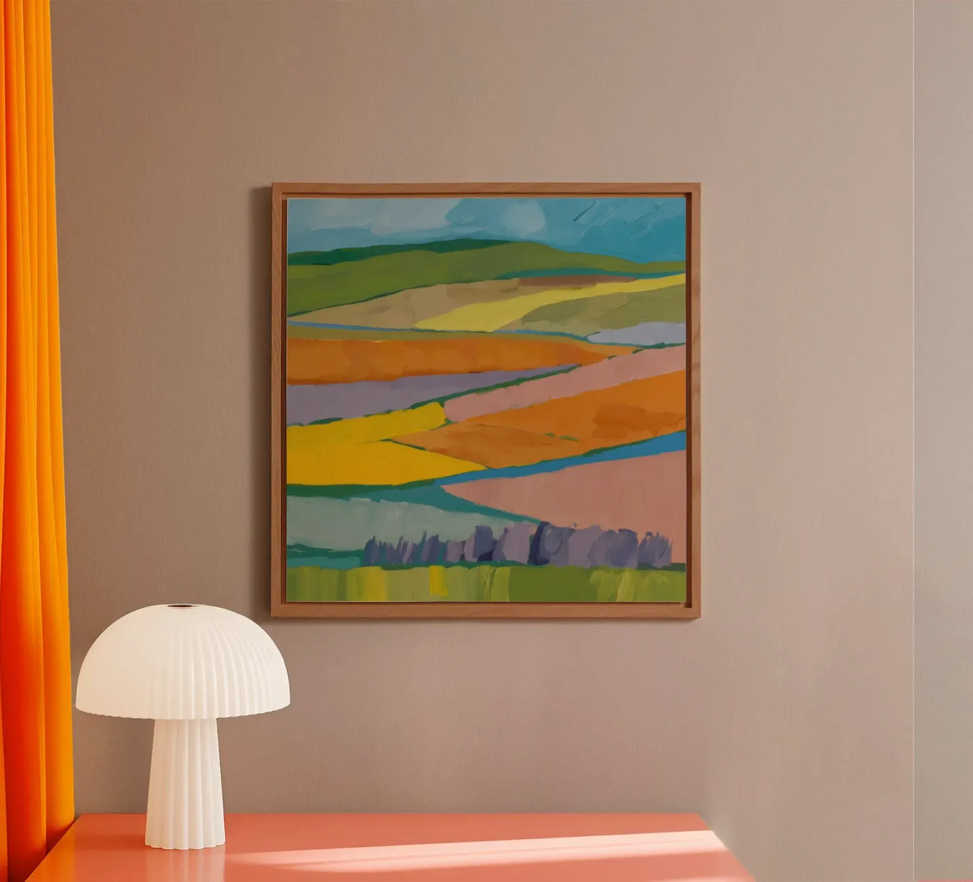 Campi da sogno patchwork pannello forex da Mystic Grain