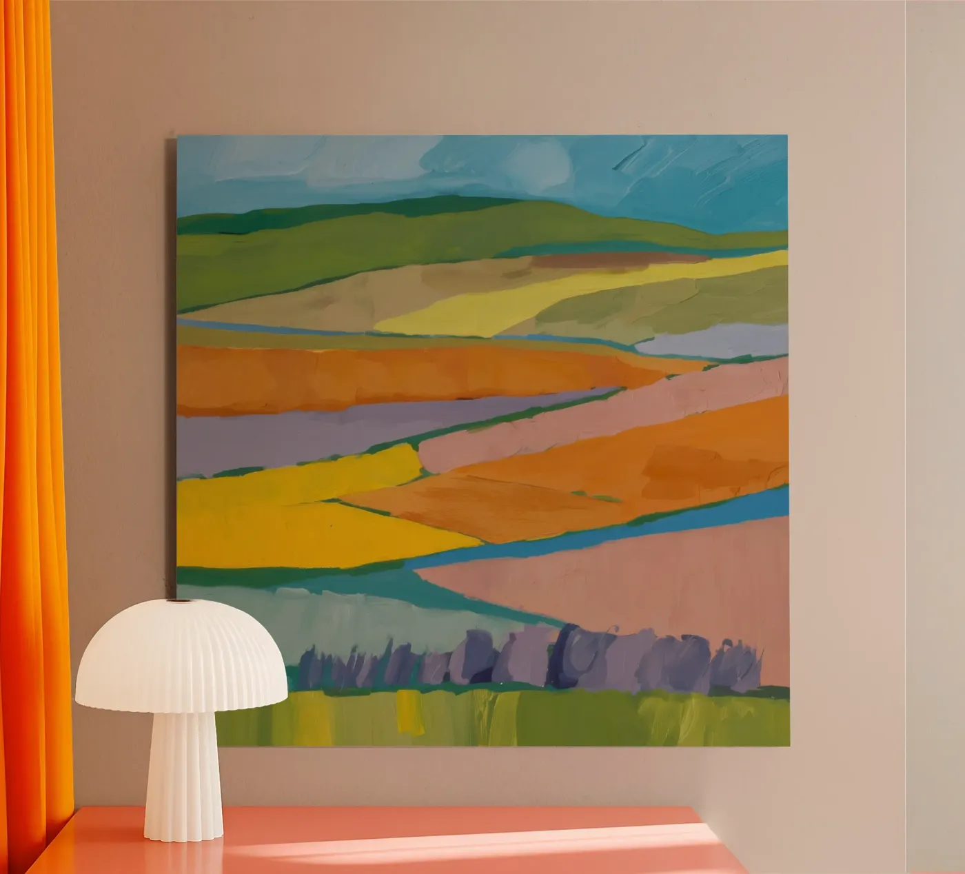 Patchwork Field Dreams Forex-Platte von Mystic Grain