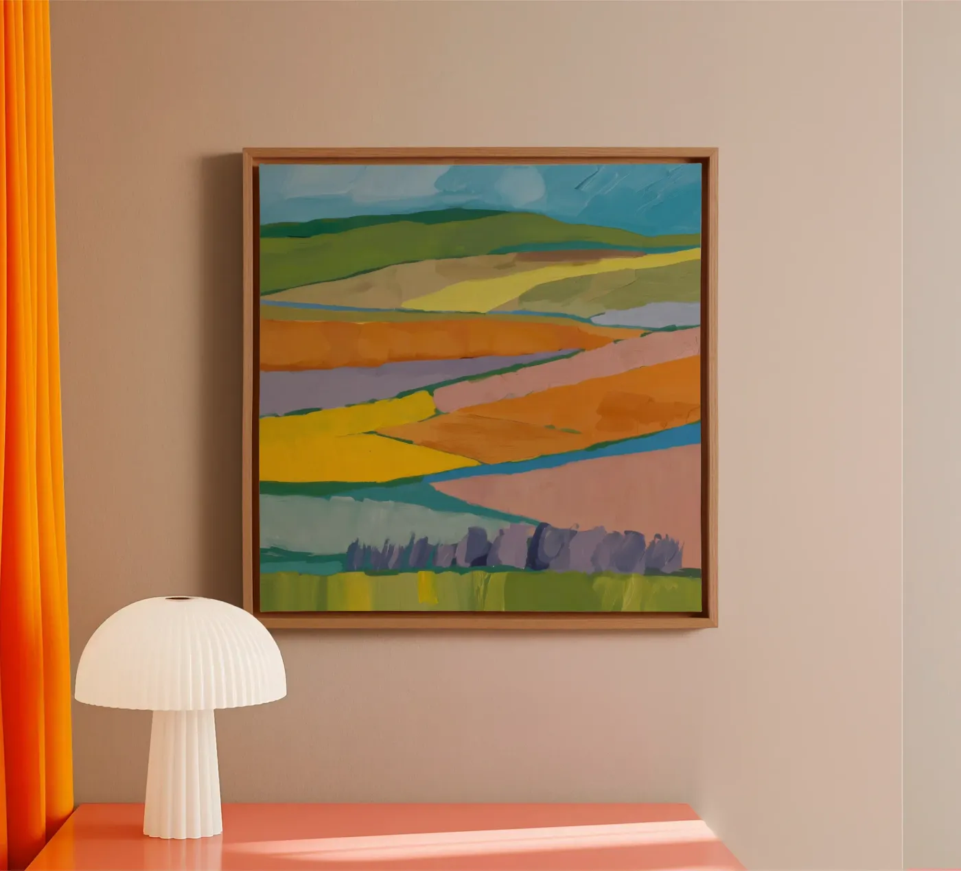 Patchwork Field Dreams canvas by Mystic Grain