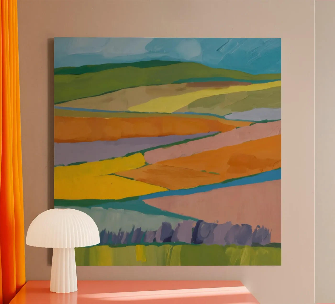 Patchwork Field Dreams canvas by Mystic Grain