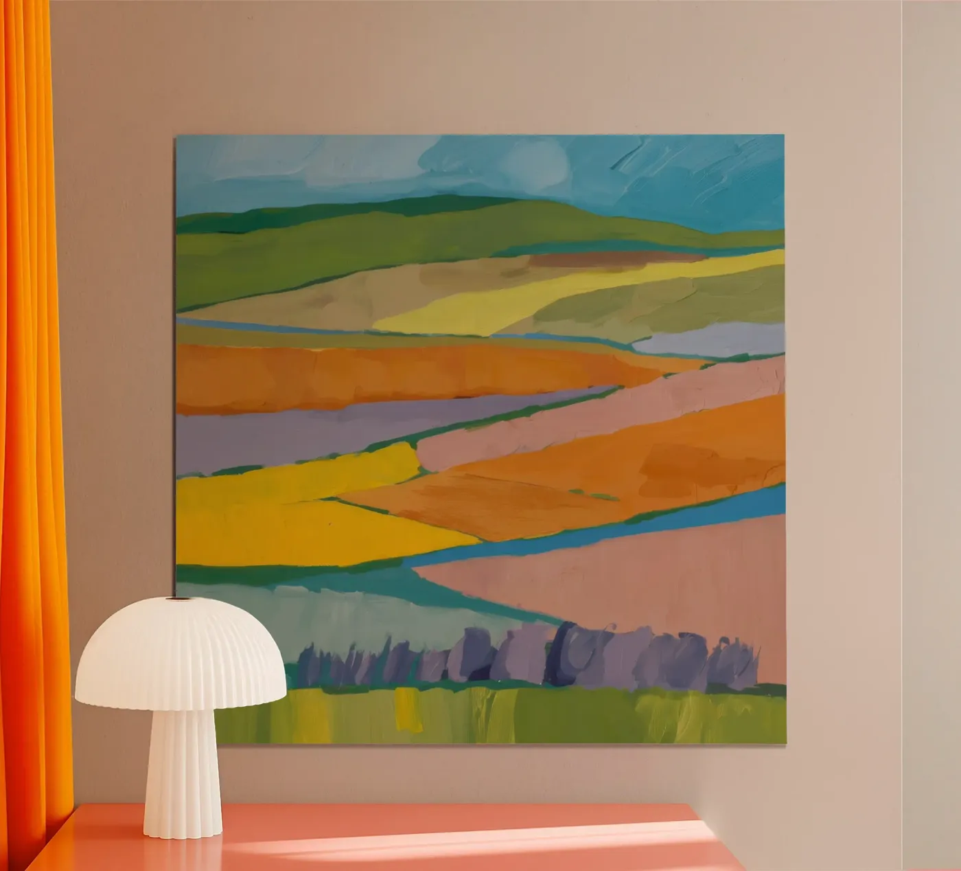 Patchwork Field Dreams Poster von Mystic Grain