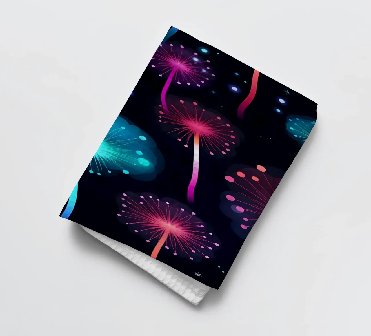 Neon Löwenzahn Geschirrtuch von Botanical Pattern House