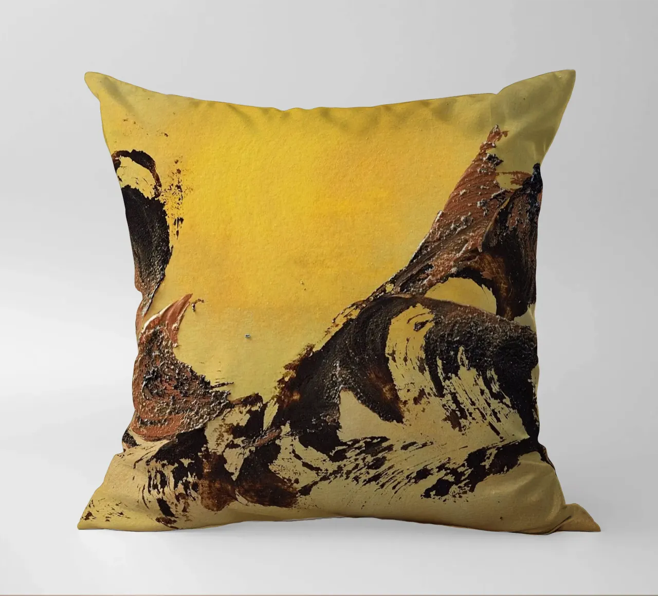 MESSAGE FROM THE HEART 32 cuscino da Thierry Vobmann Abstract painting