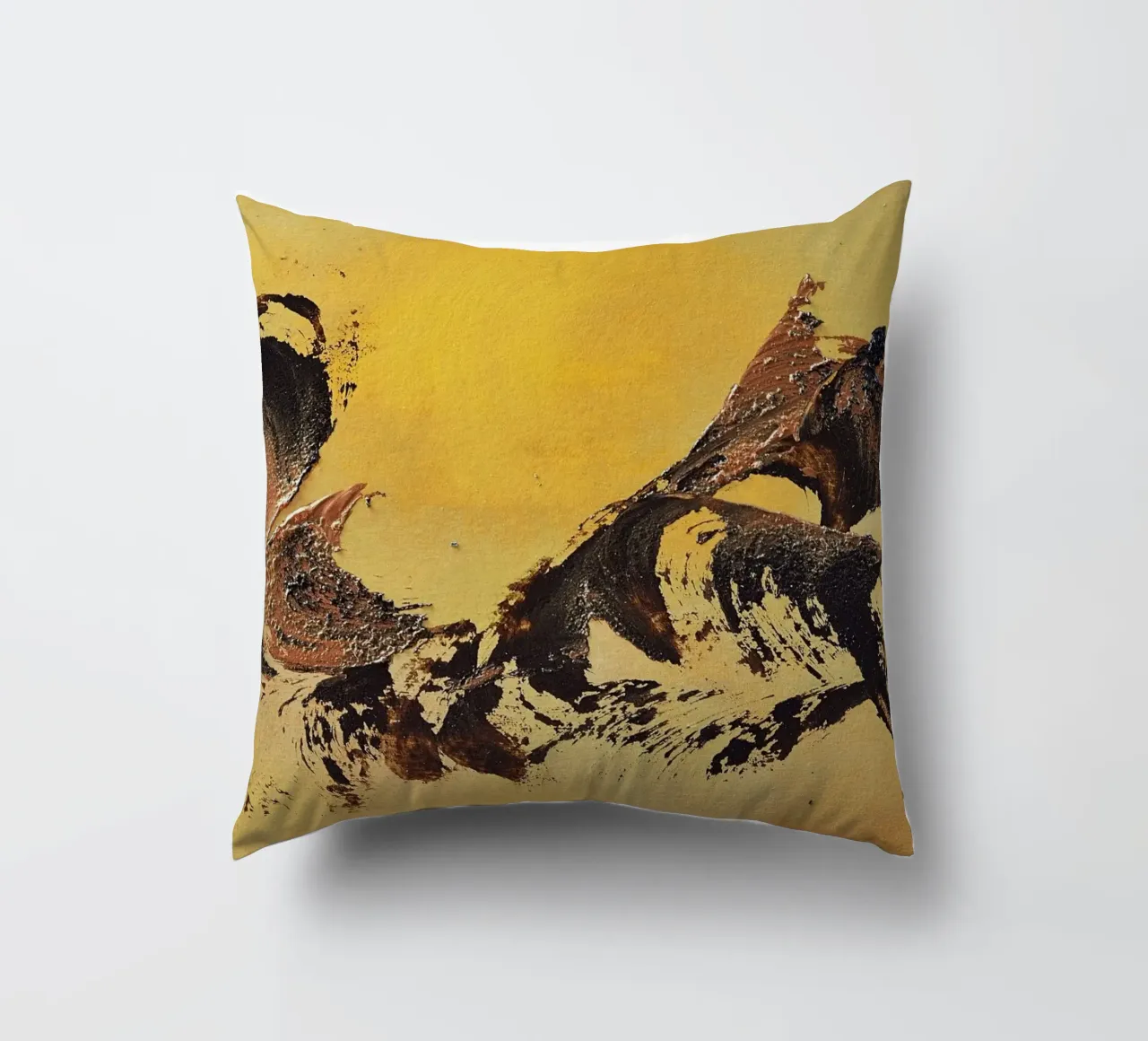 MESSAGE FROM THE HEART 32 cuscino da Thierry Vobmann Abstract painting