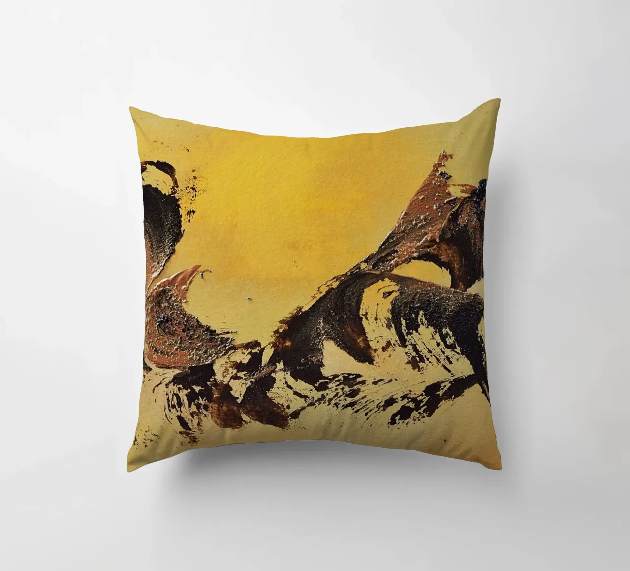 MESSAGE FROM THE HEART 32 cuscino da Thierry Vobmann Abstract painting