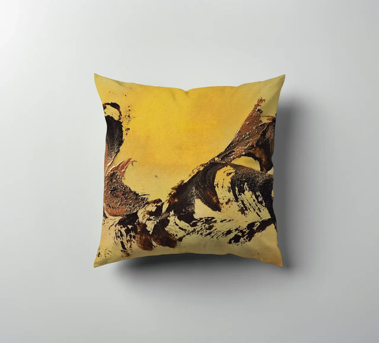 MESSAGE FROM THE HEART 32 cuscino da Thierry Vobmann Abstract painting