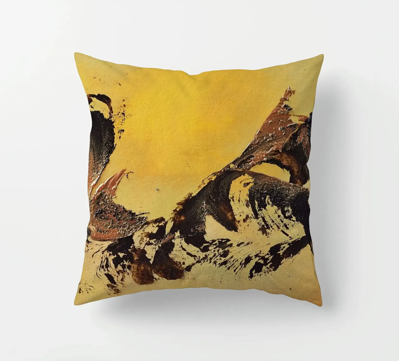 MESSAGE FROM THE HEART 32 cuscino da Thierry Vobmann Abstract painting