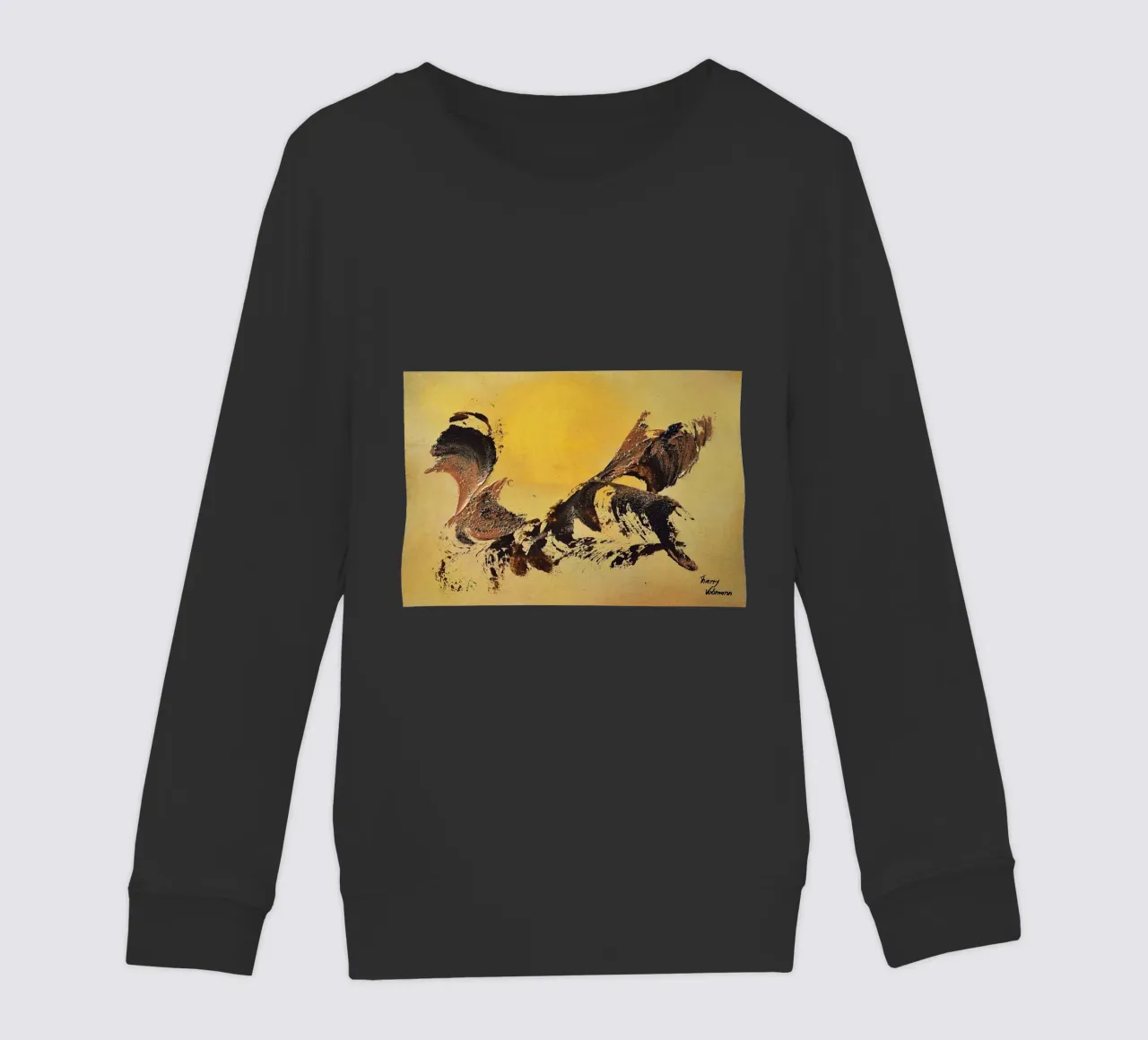 MESSAGE FROM THE HEART 32 felpa bambino da Thierry Vobmann Abstract painting