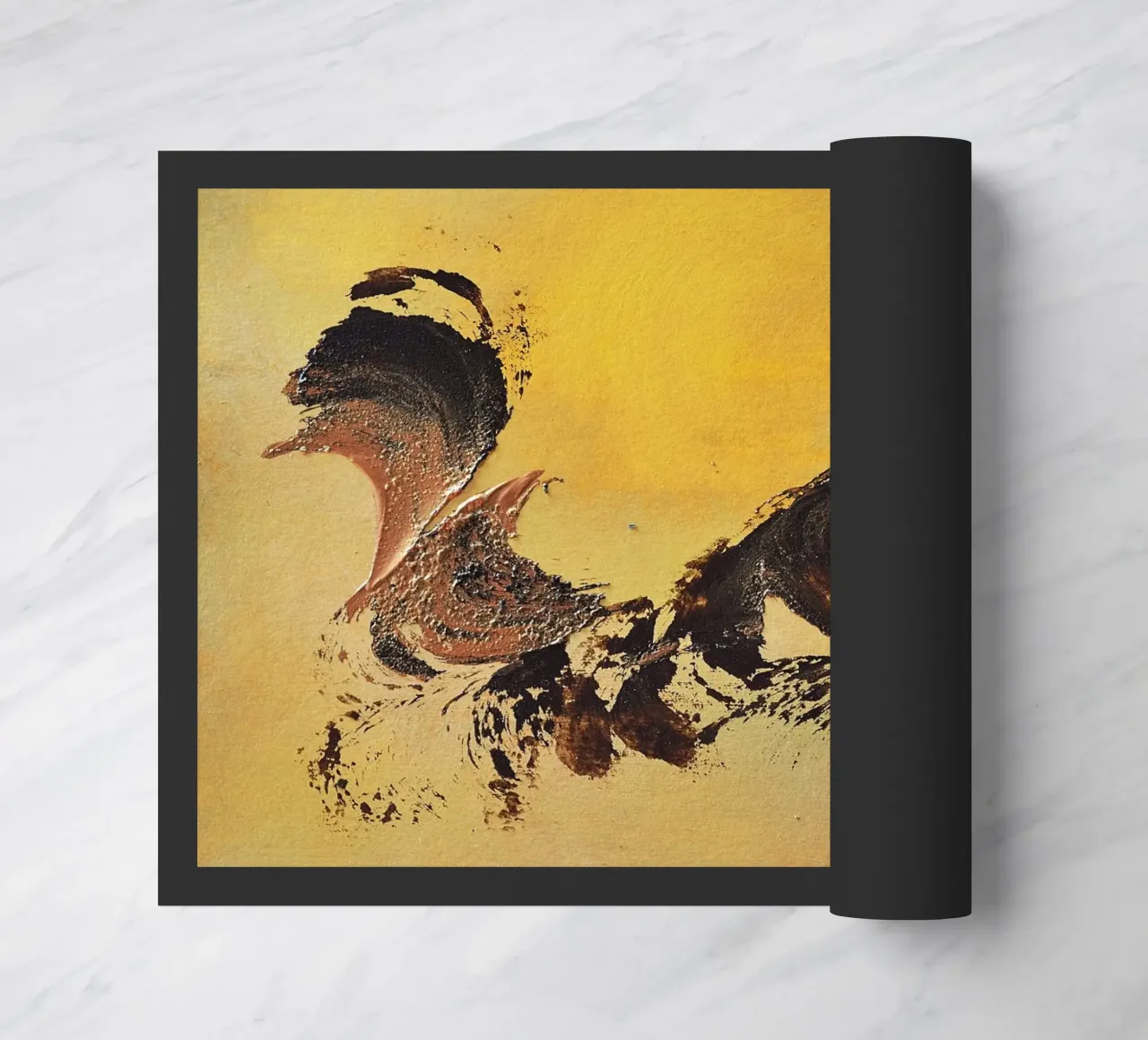 MESSAGE FROM THE HEART 32 zerbino da Thierry Vobmann Abstract painting