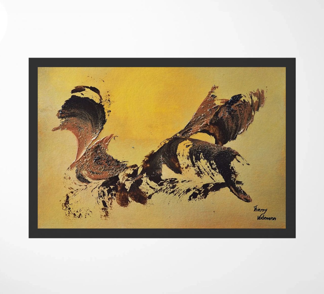 MESSAGE FROM THE HEART 32 zerbino da Thierry Vobmann Abstract painting