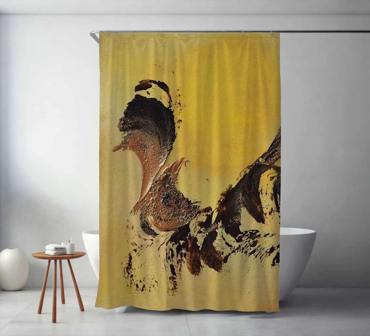 MESSAGE FROM THE HEART 32 tenda da doccia da Thierry Vobmann Abstract painting
