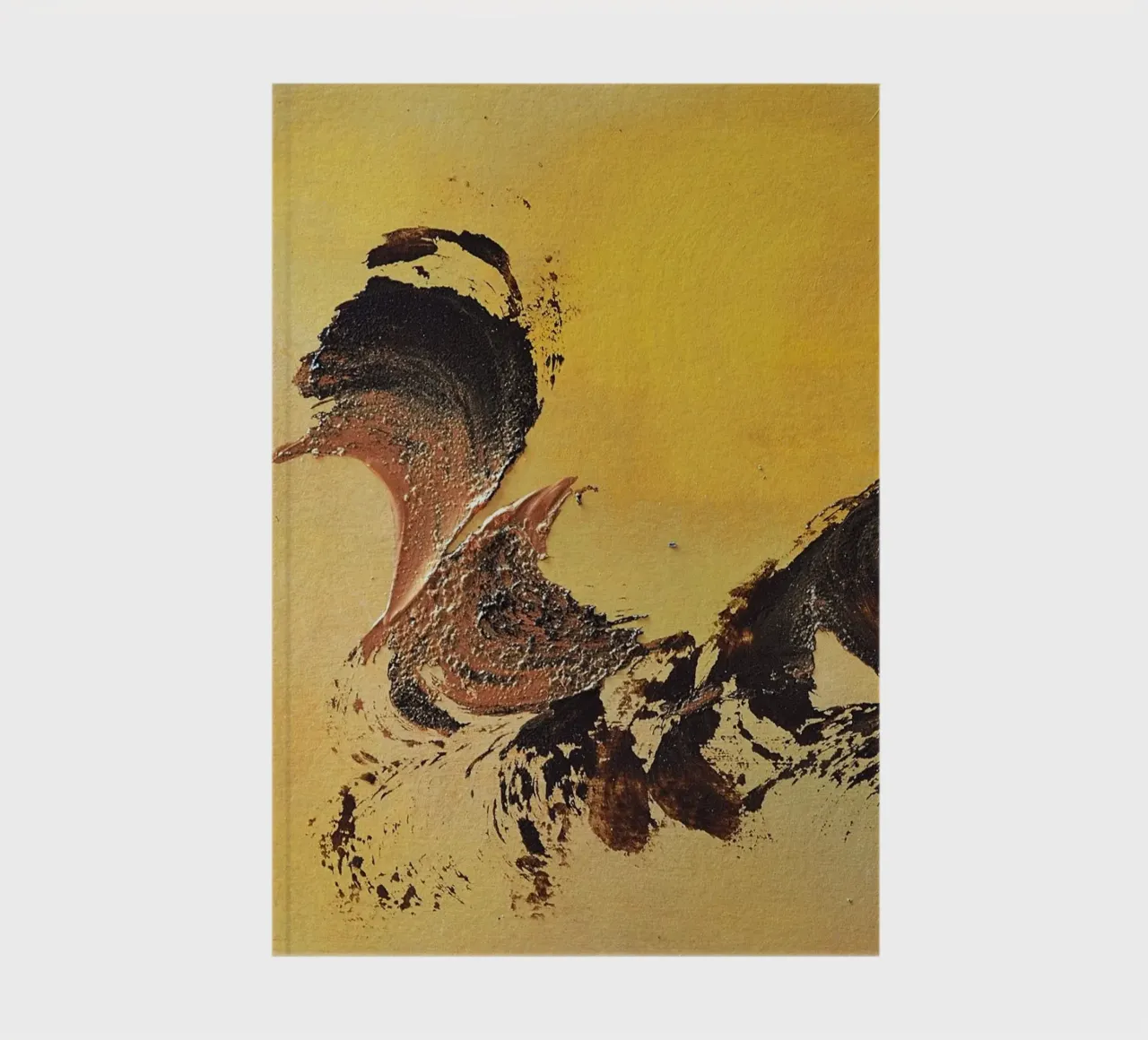 MESSAGE FROM THE HEART 32 notebook by Thierry Vobmann Abstract painting