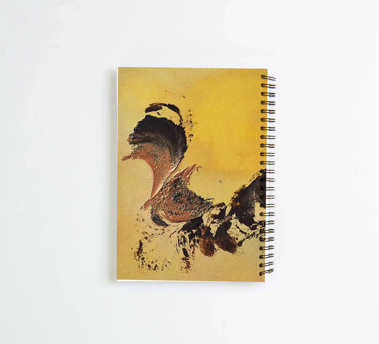 MESSAGE FROM THE HEART 32 spiral notebook by Thierry Vobmann Abstract painting