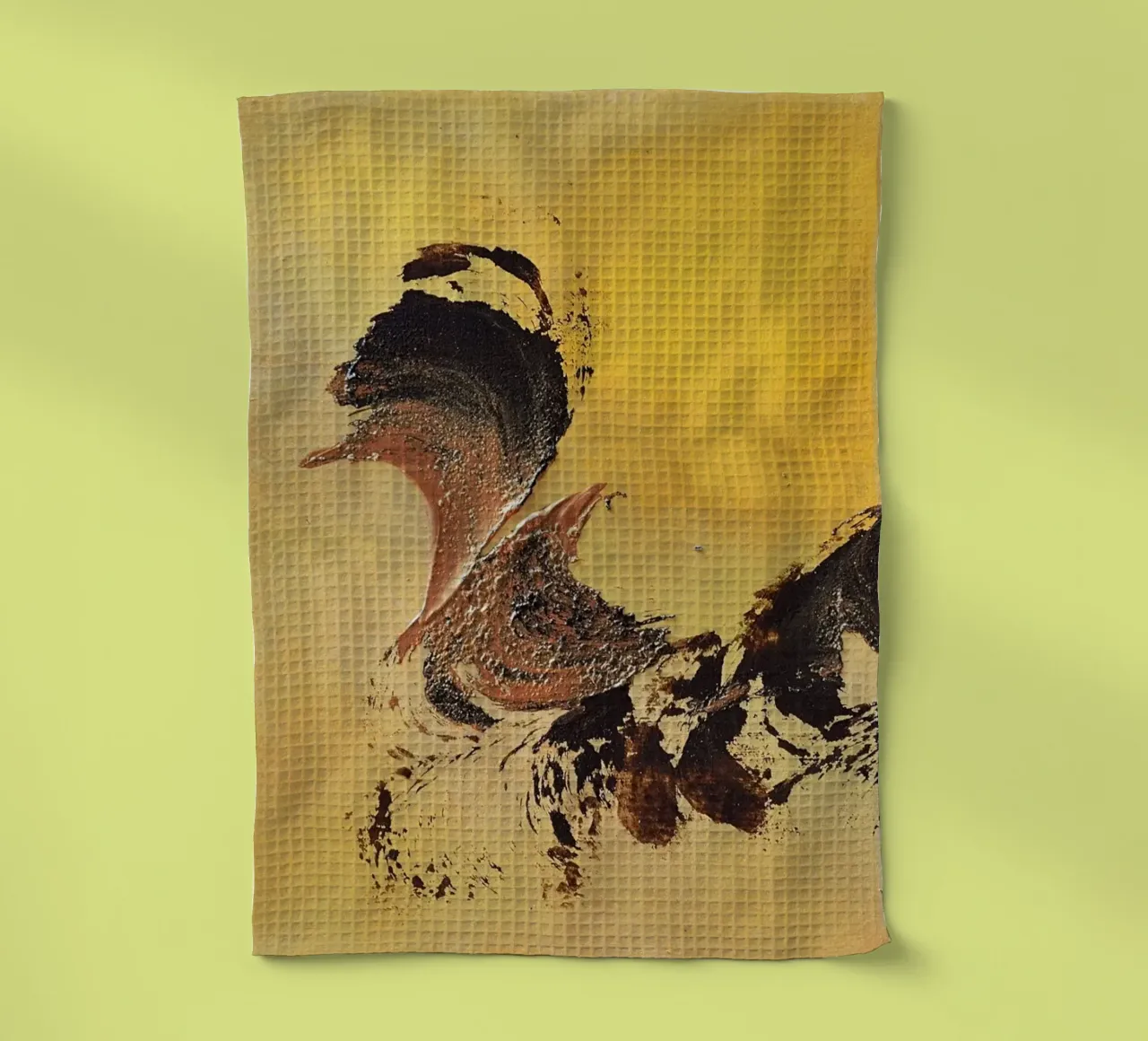 MESSAGE FROM THE HEART 32 canovaccio da cucina da Thierry Vobmann Abstract painting