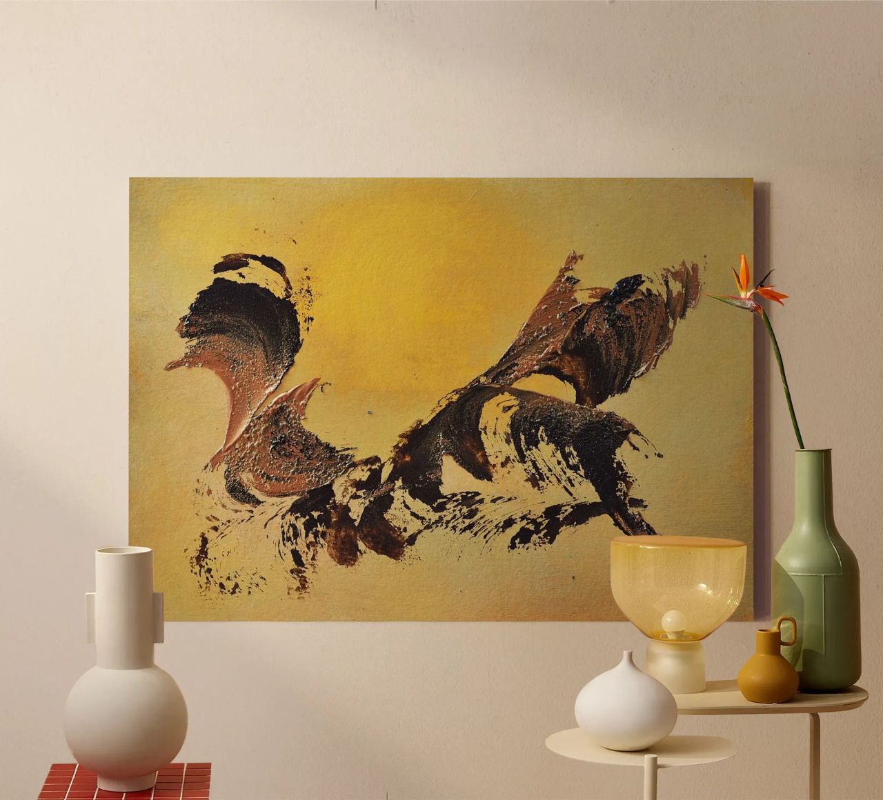 MESSAGE FROM THE HEART 32 tela da Thierry Vobmann Abstract painting