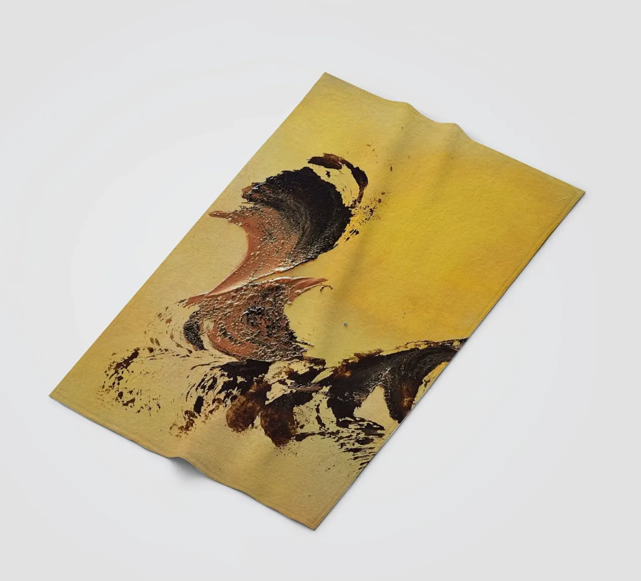 MESSAGE FROM THE HEART 32 coperta in pile da Thierry Vobmann Abstract painting