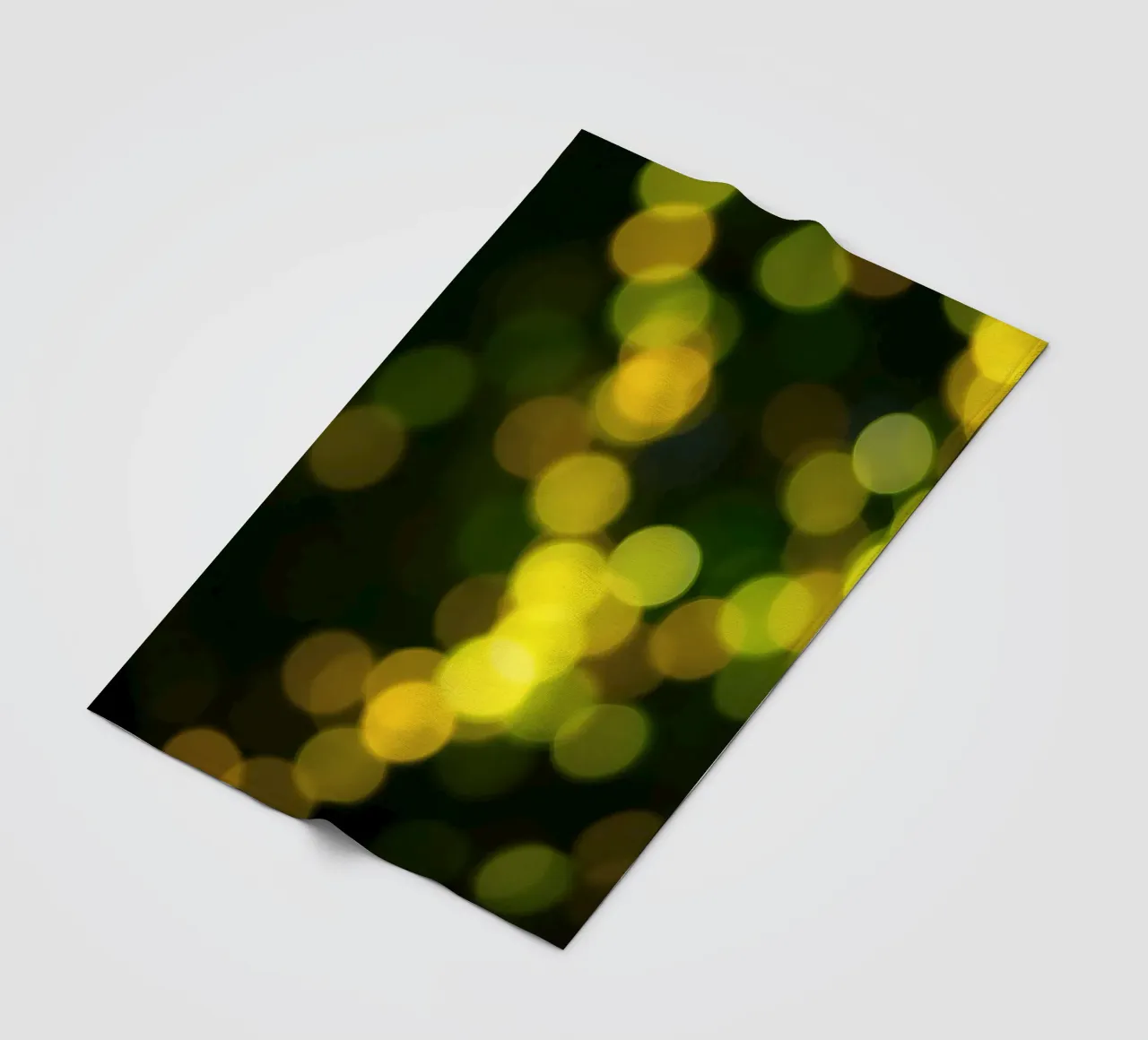 bokeh lights create a festive atmosphere fleece blanket by DesignDoodle