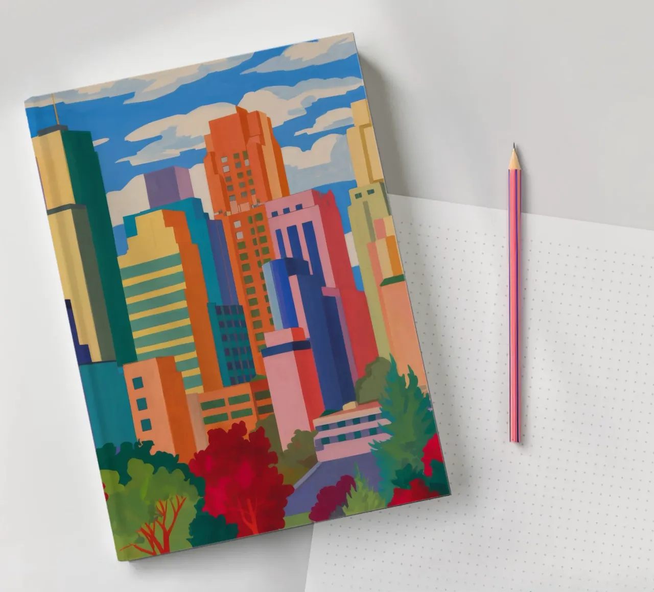 City Blocks Symphony notebook by Mystic Grain