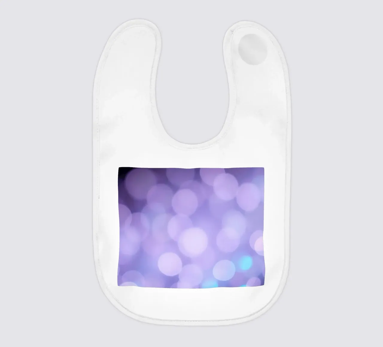 Sfondo bokeh con luci soffuse viola e blu bavaglino da DesignDoodle