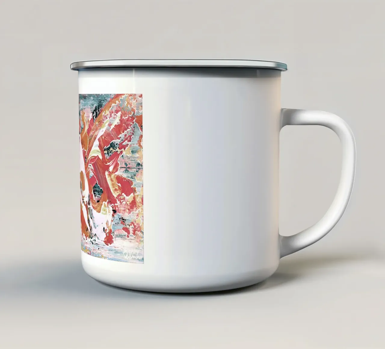 IDEAL GIFT 10 invers tazza in smalto da Thierry Vobmann Abstract painting
