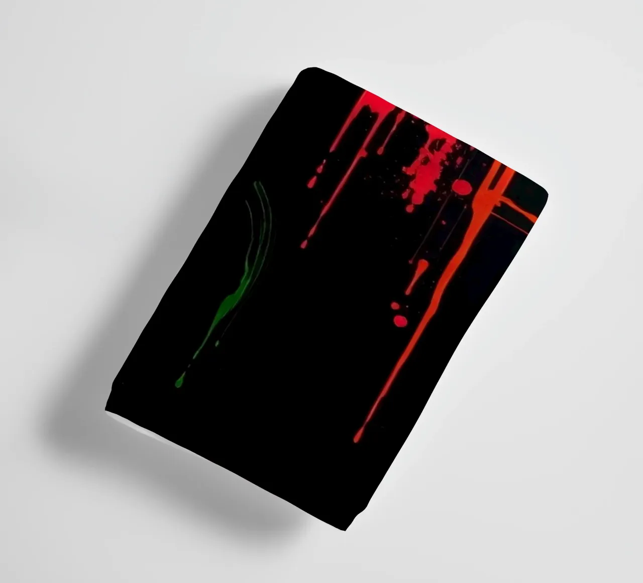 Bold abstract painting with vibrant colors and dynamic shape towel by DesignDoodle