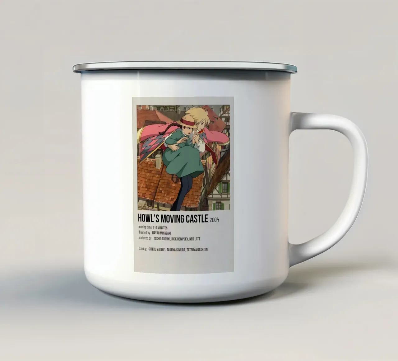 HOWL'S MOVING CASTLE 2004 tazza in smalto da Totoya