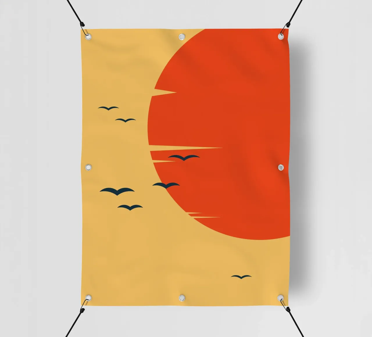 BIRD AT SUNSET pvc cover by 2fevrierArtStudio