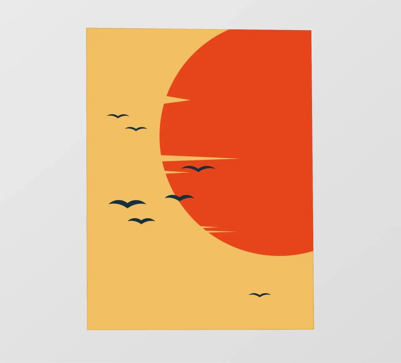 BIRD AT SUNSET pvc cover by 2fevrierArtStudio