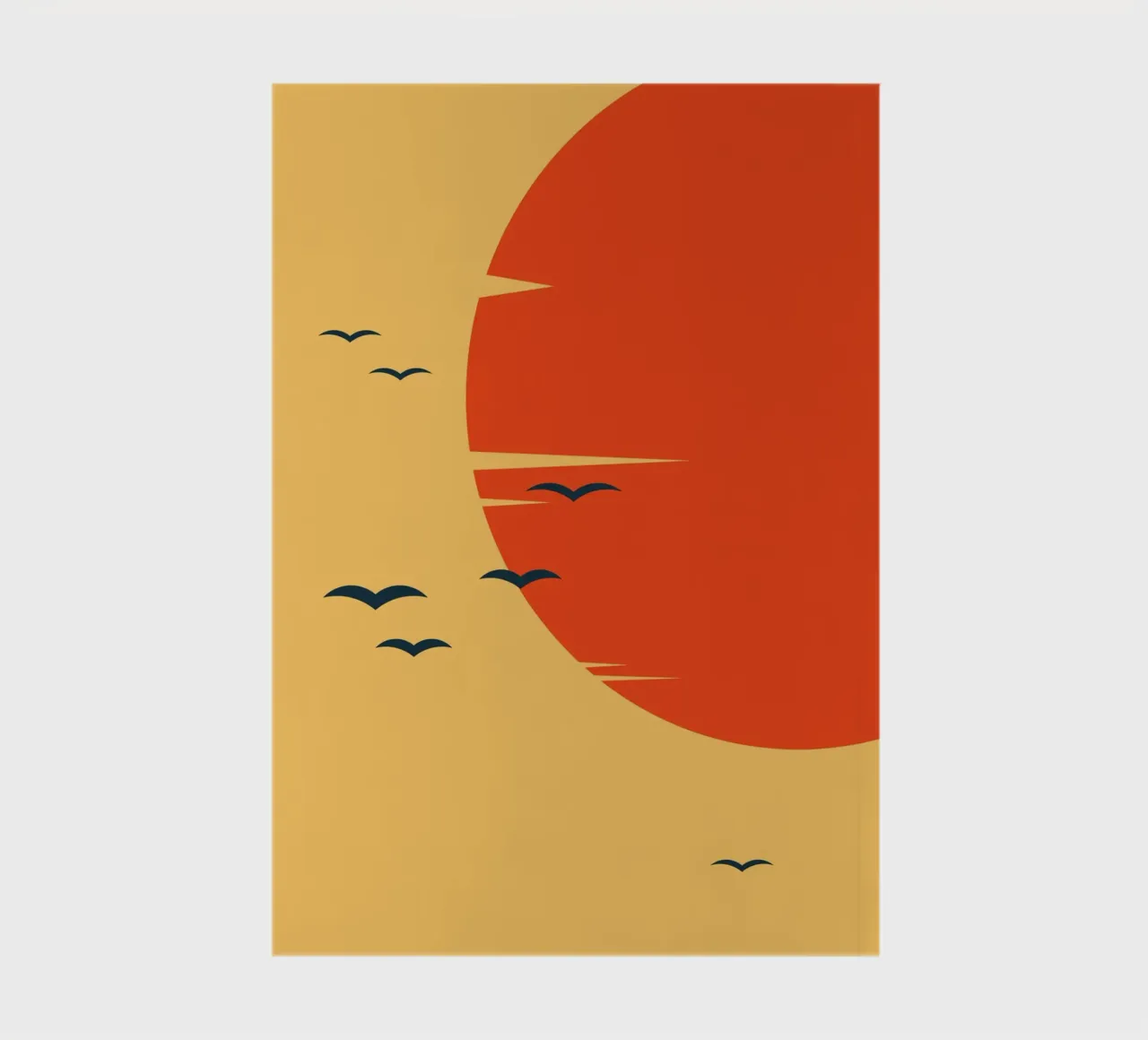 BIRD AT SUNSET notebook by 2fevrierArtStudio