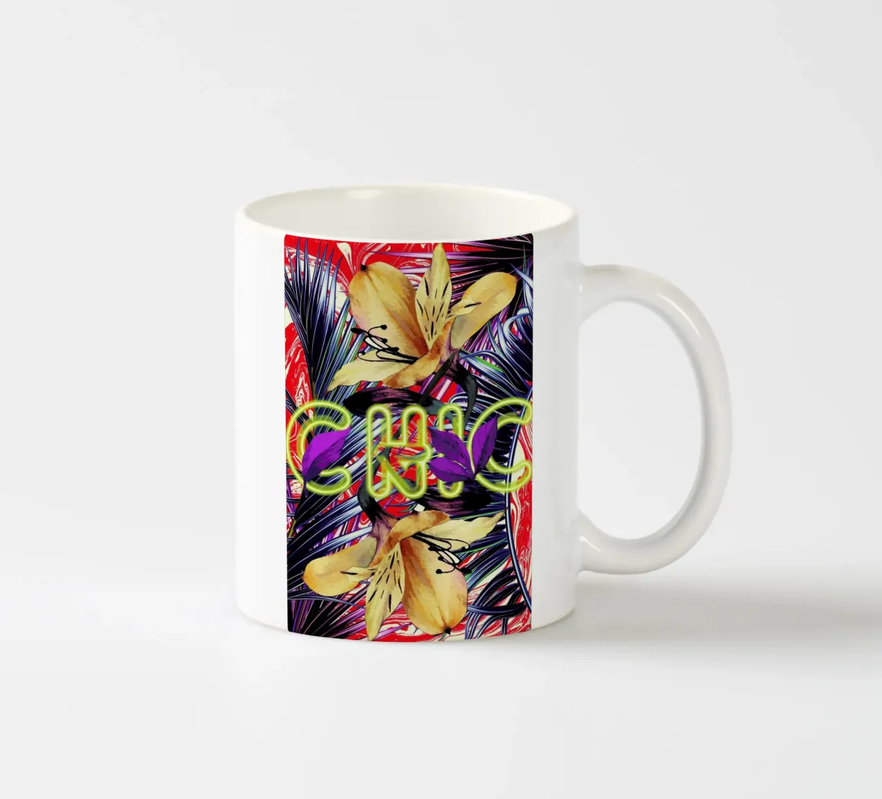 Chic ceramic mug by Mayka ienova