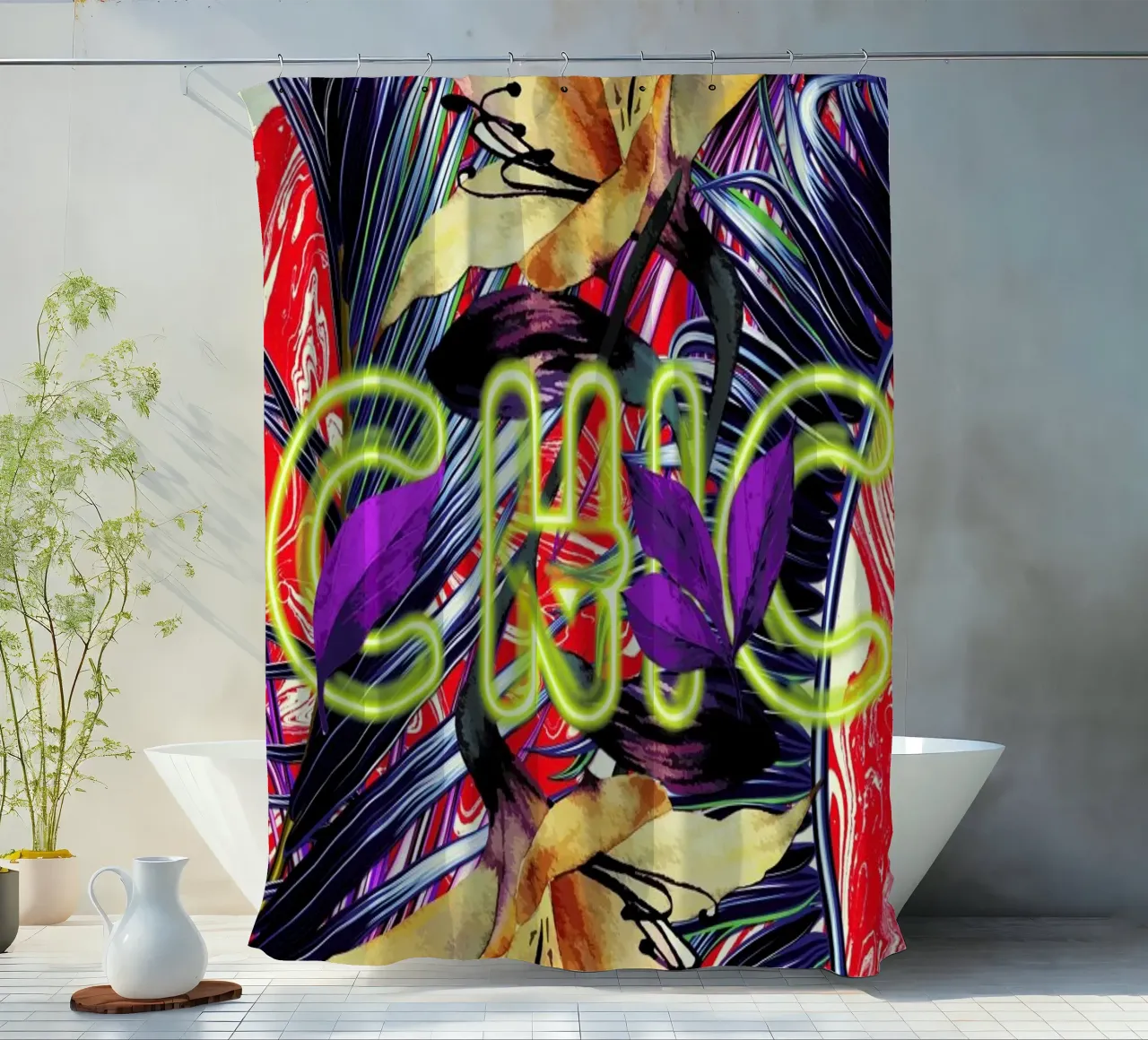 Chic douchegordijn van Mayka ienova