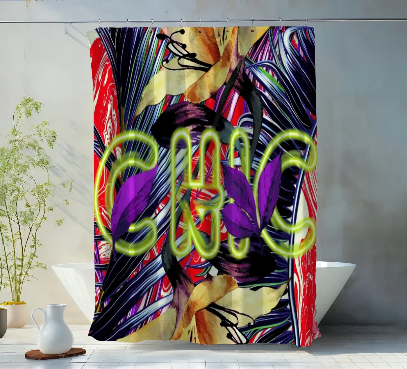 Chic rideau de douche de Mayka ienova