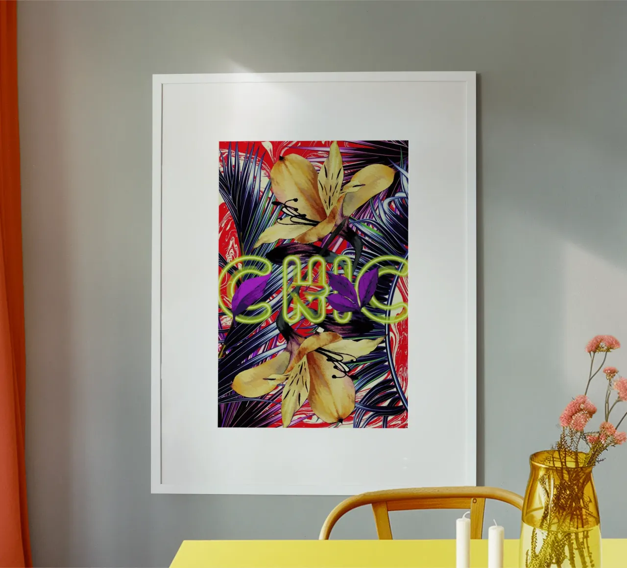 Chic poster con telaio in legno da Mayka ienova