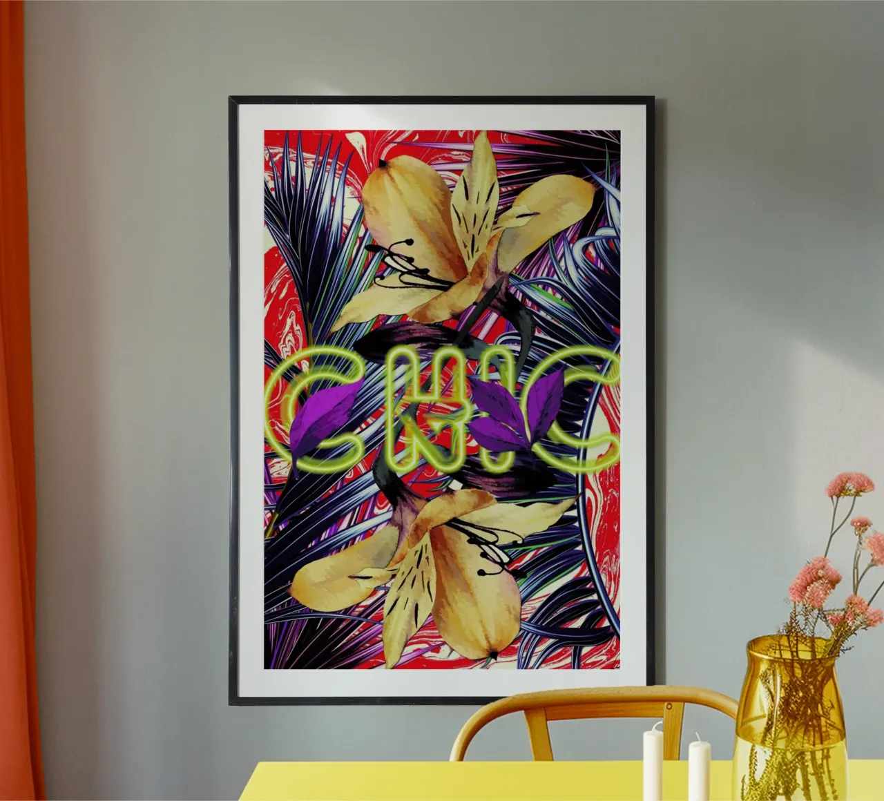 Chic poster con telaio in legno da Mayka ienova