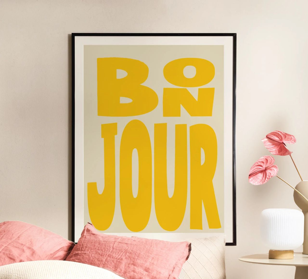 Bonjour Poster von Attaboy Dsgn