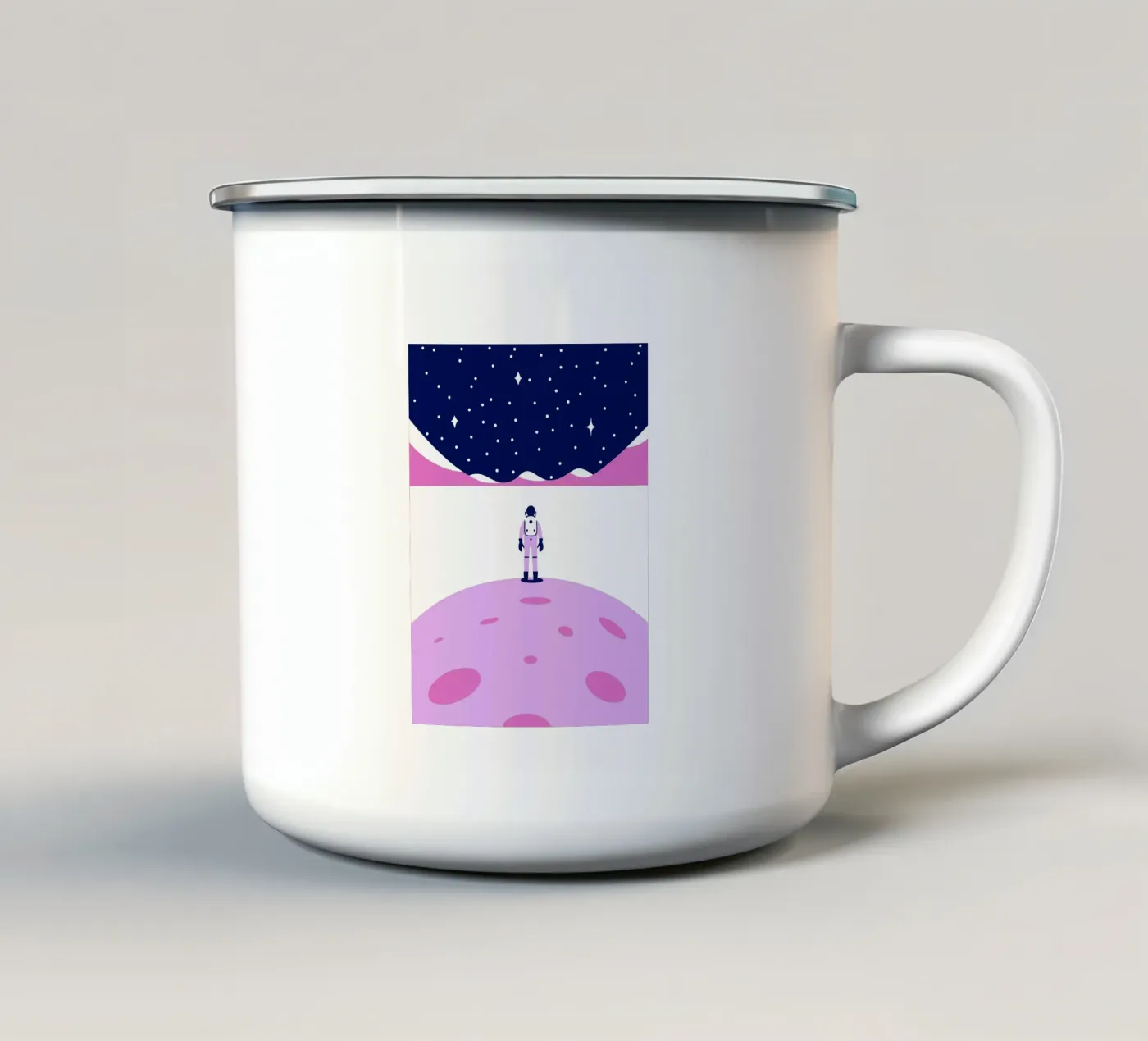 Outer space enamel mug by TODAY'S SHOP