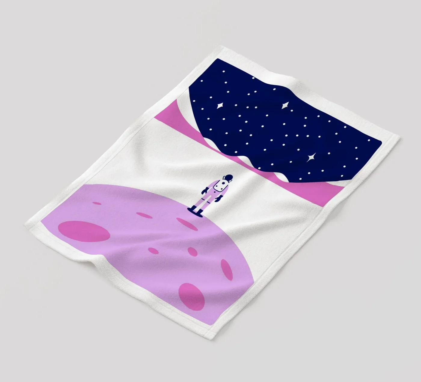 Outer space fleece blanket by TODAY'S SHOP