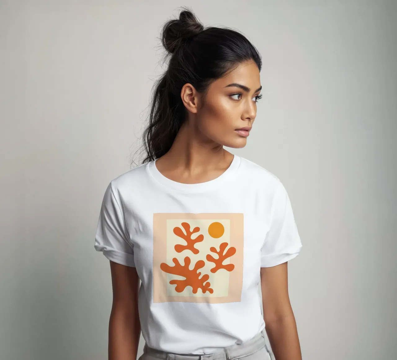 Terracotta Matisse t-shirt by EDMPROJECT
