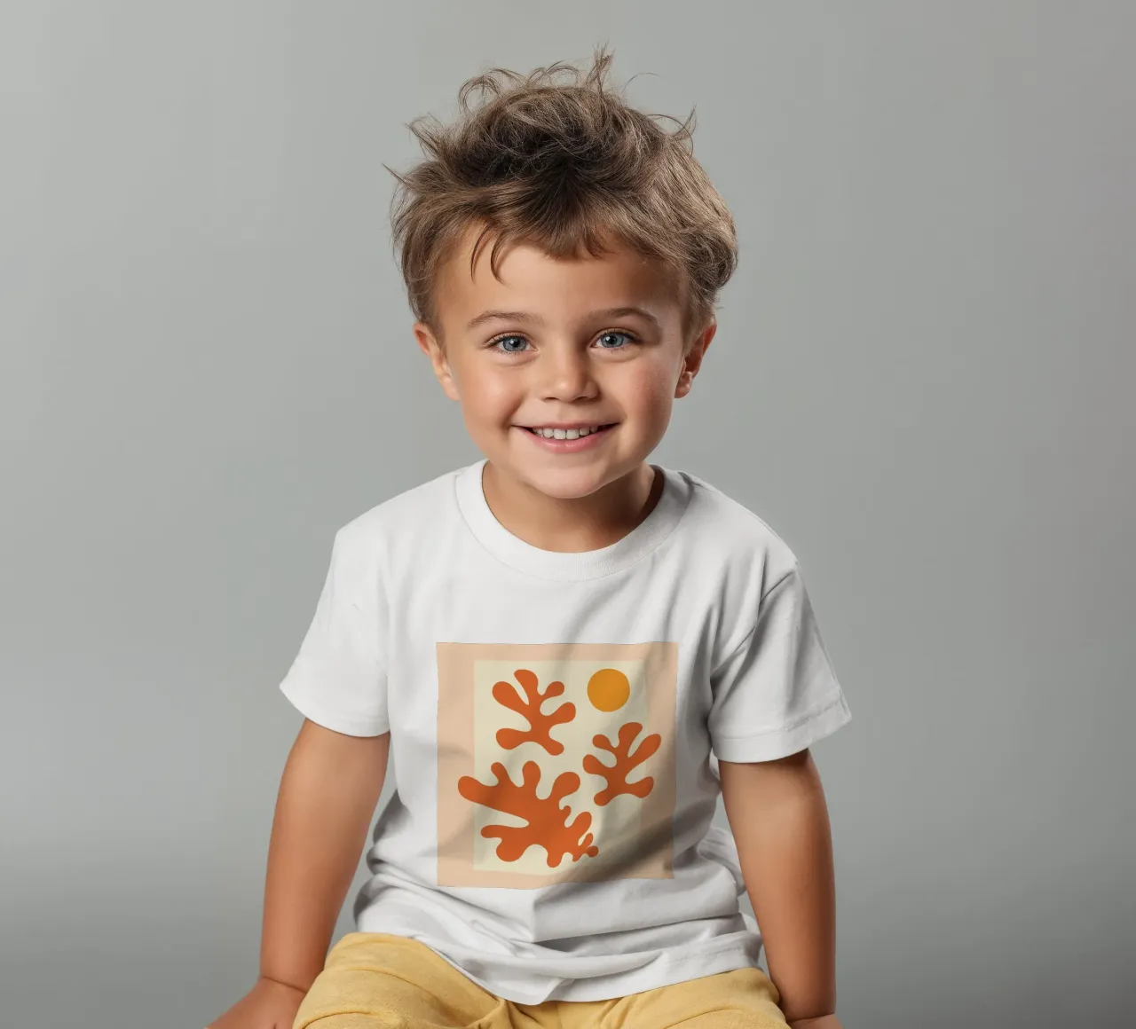 Terracotta Matisse kids t-shirt by EDMPROJECT