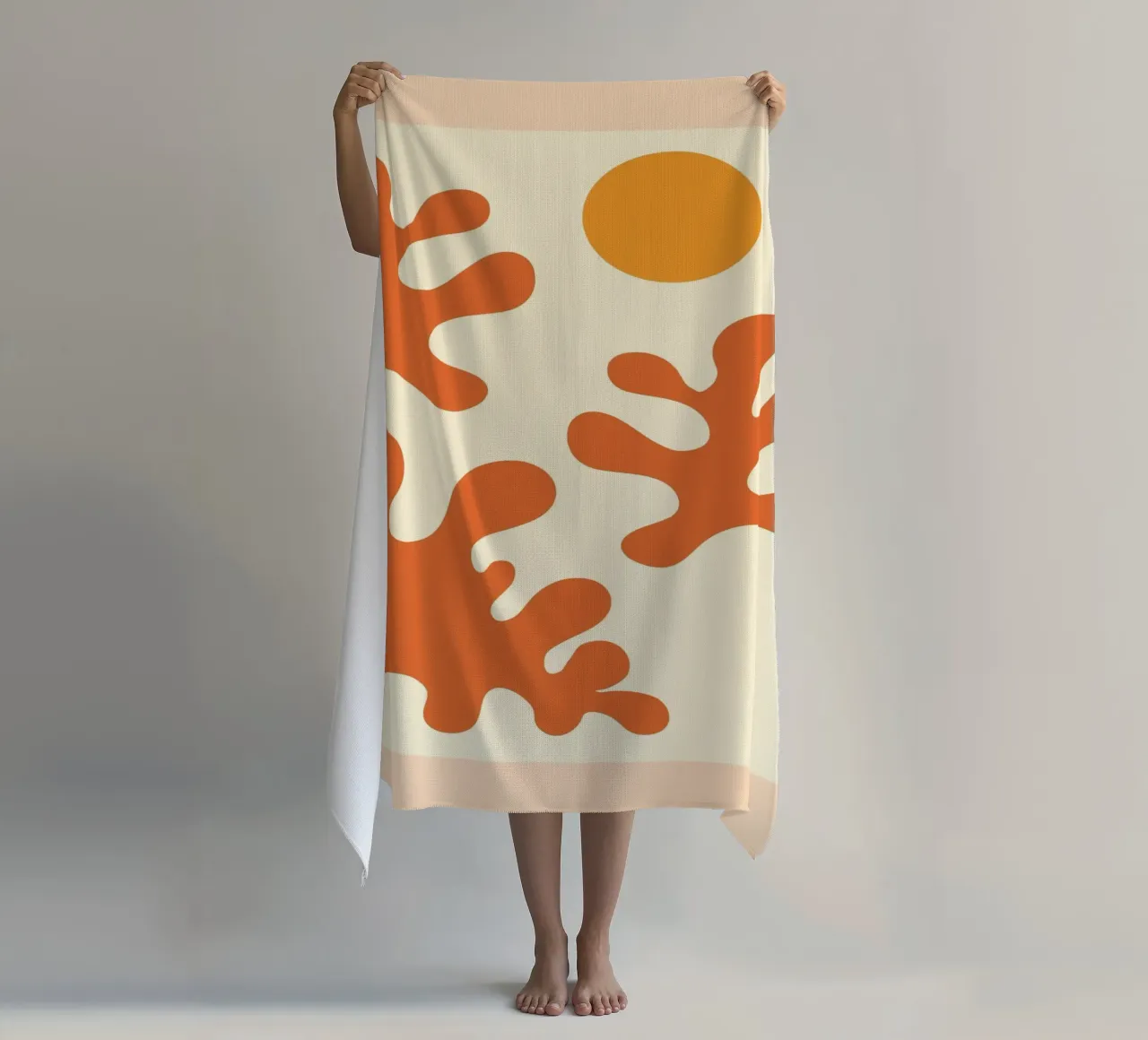 Terracotta Matisse Strandtuch von EDMPROJECT