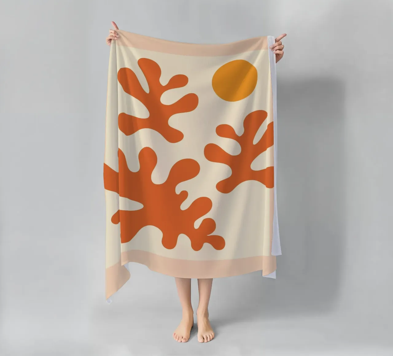 Terracotta Matisse Strandtuch von EDMPROJECT