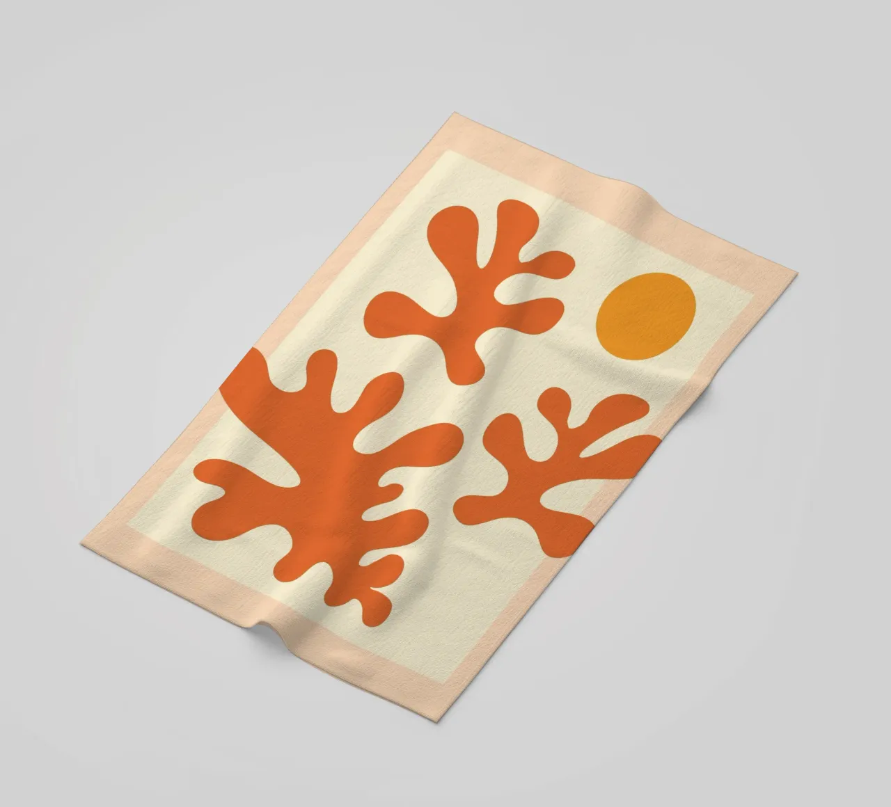 Terracotta Matisse Strandtuch von EDMPROJECT