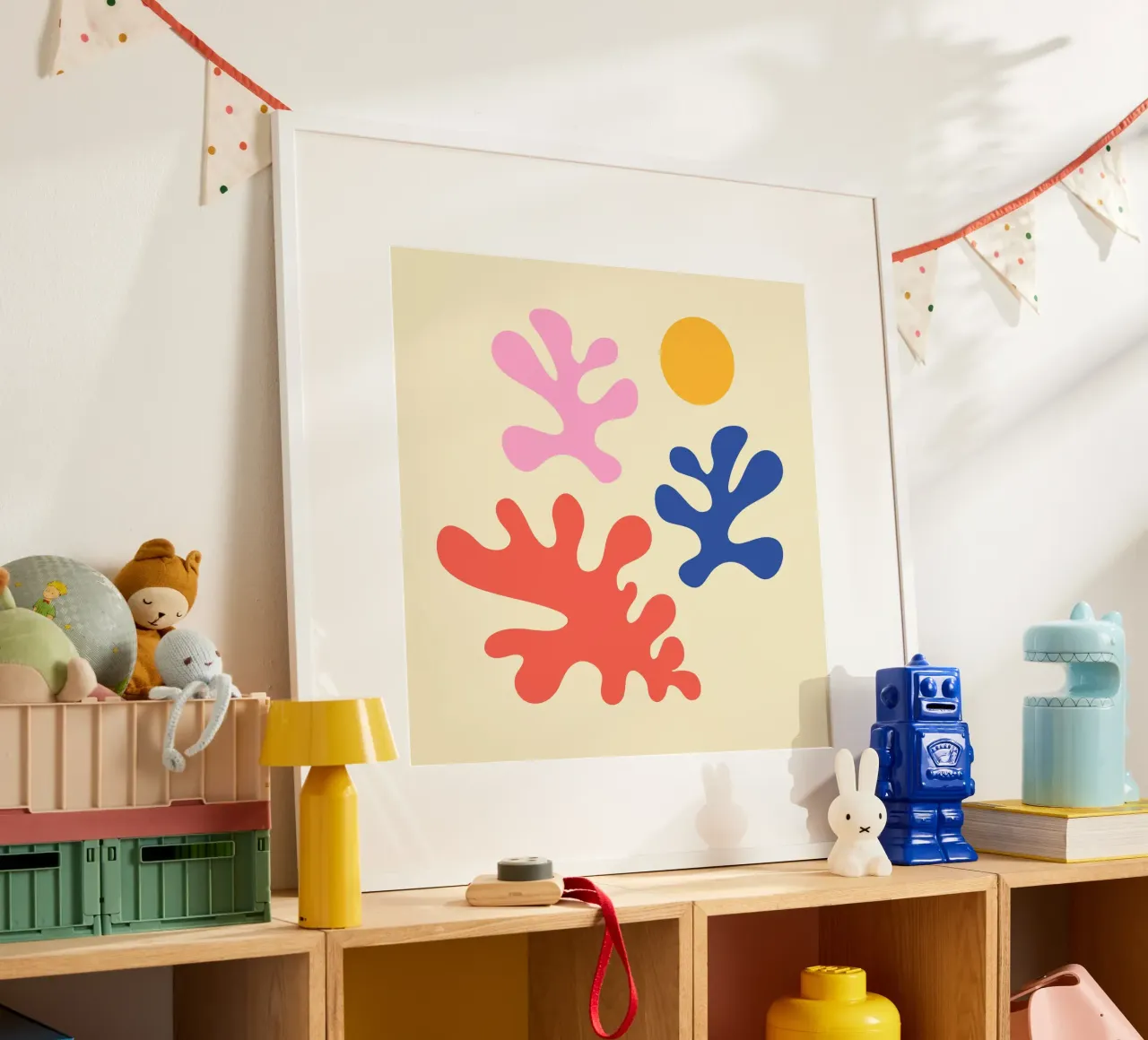 Sole d'estate Matisse poster con telaio in legno da EDMPROJECT