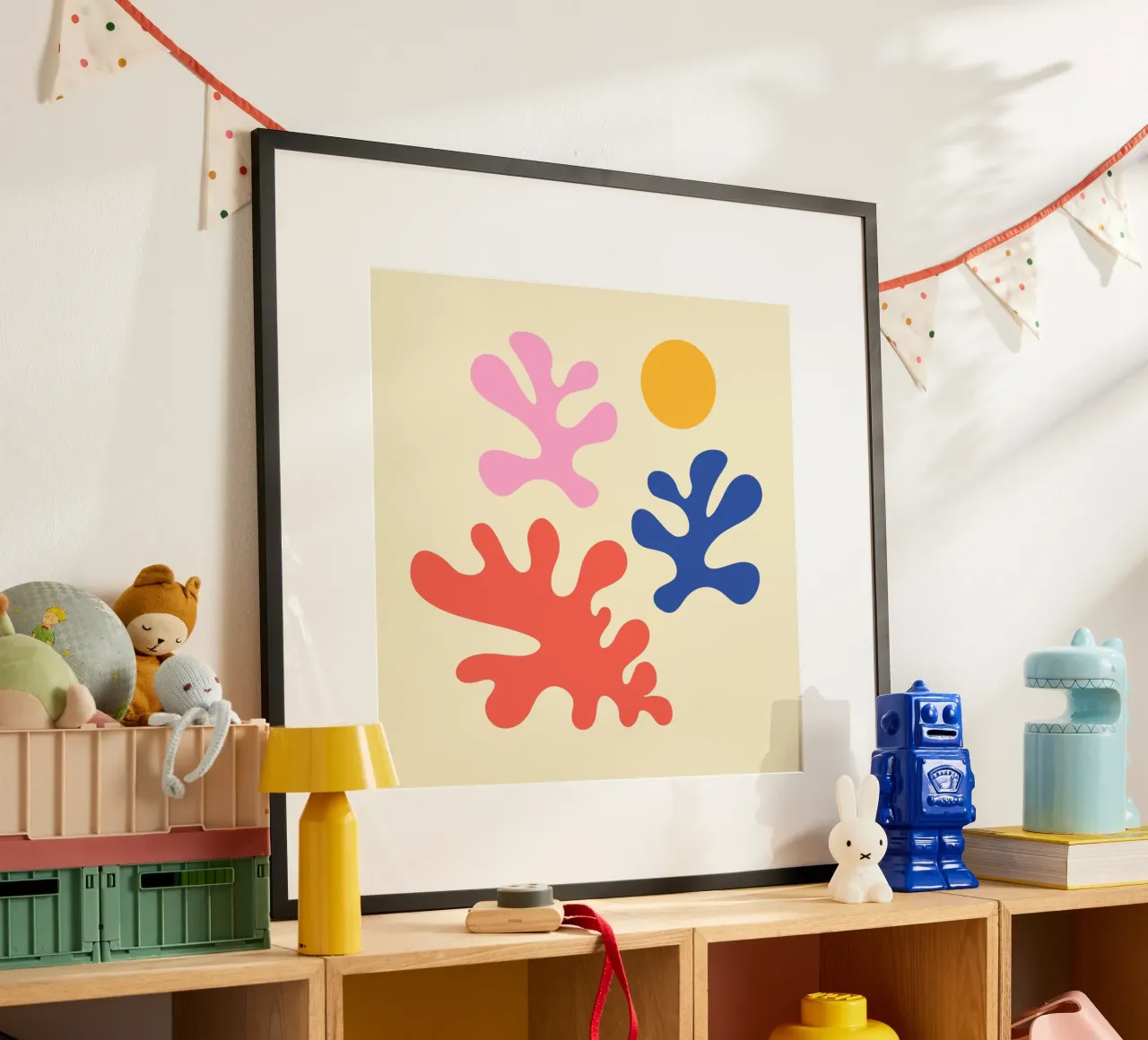 Sole d'estate Matisse poster con telaio in legno da EDMPROJECT