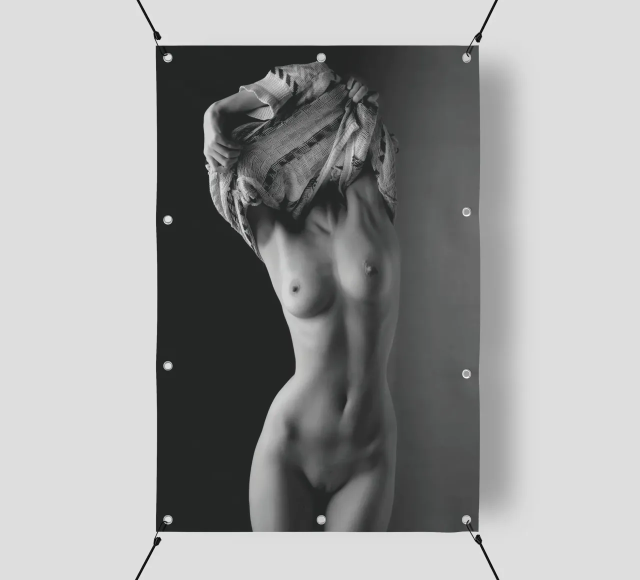 Iveta and a jumper lonas publicitarias de Dave Hare Photography