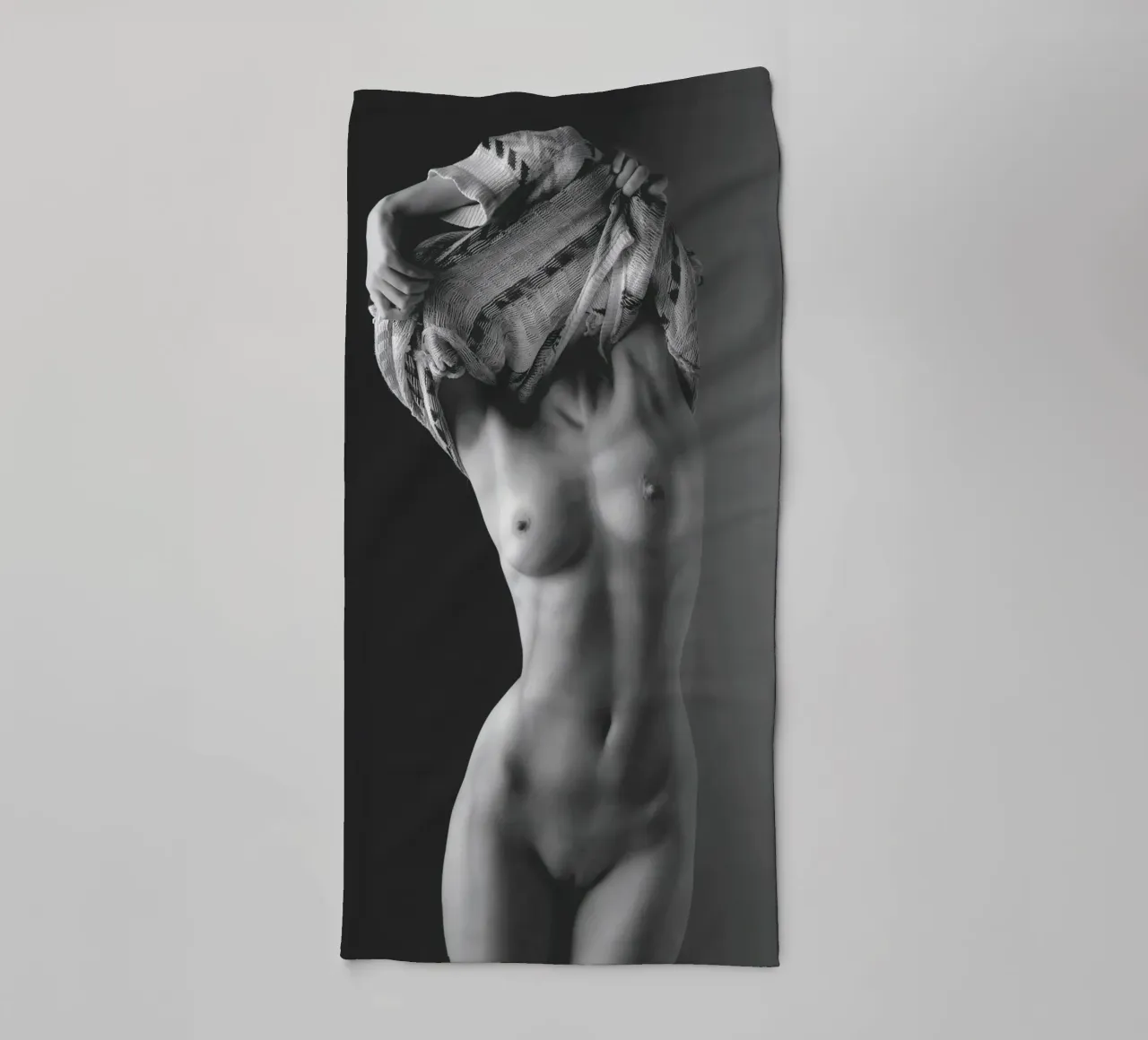 Iveta and a jumper Handtuch von Dave Hare Photography